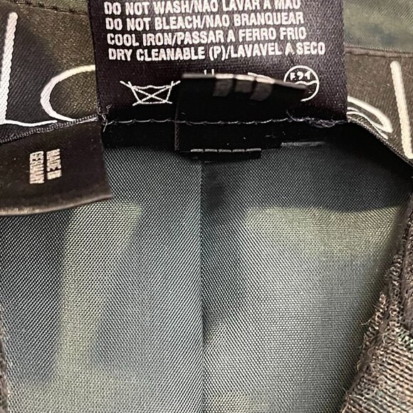 Laurel by Escada Vintage Jacquard Paisley 4 Button Up Blazer Green/Black Size 8 - Picture 4 of 4